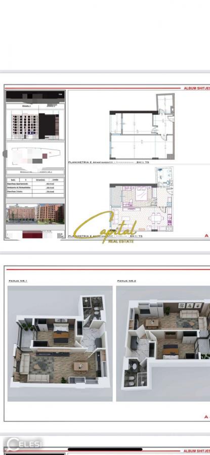 Shitet apartament 1+1 ish stacioni trenit 154.154 euro