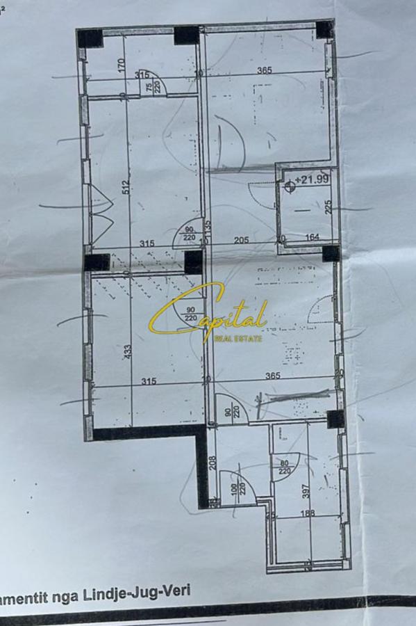 Shitet apartament 2+1 rruga dritan hoxha 218.000 euro