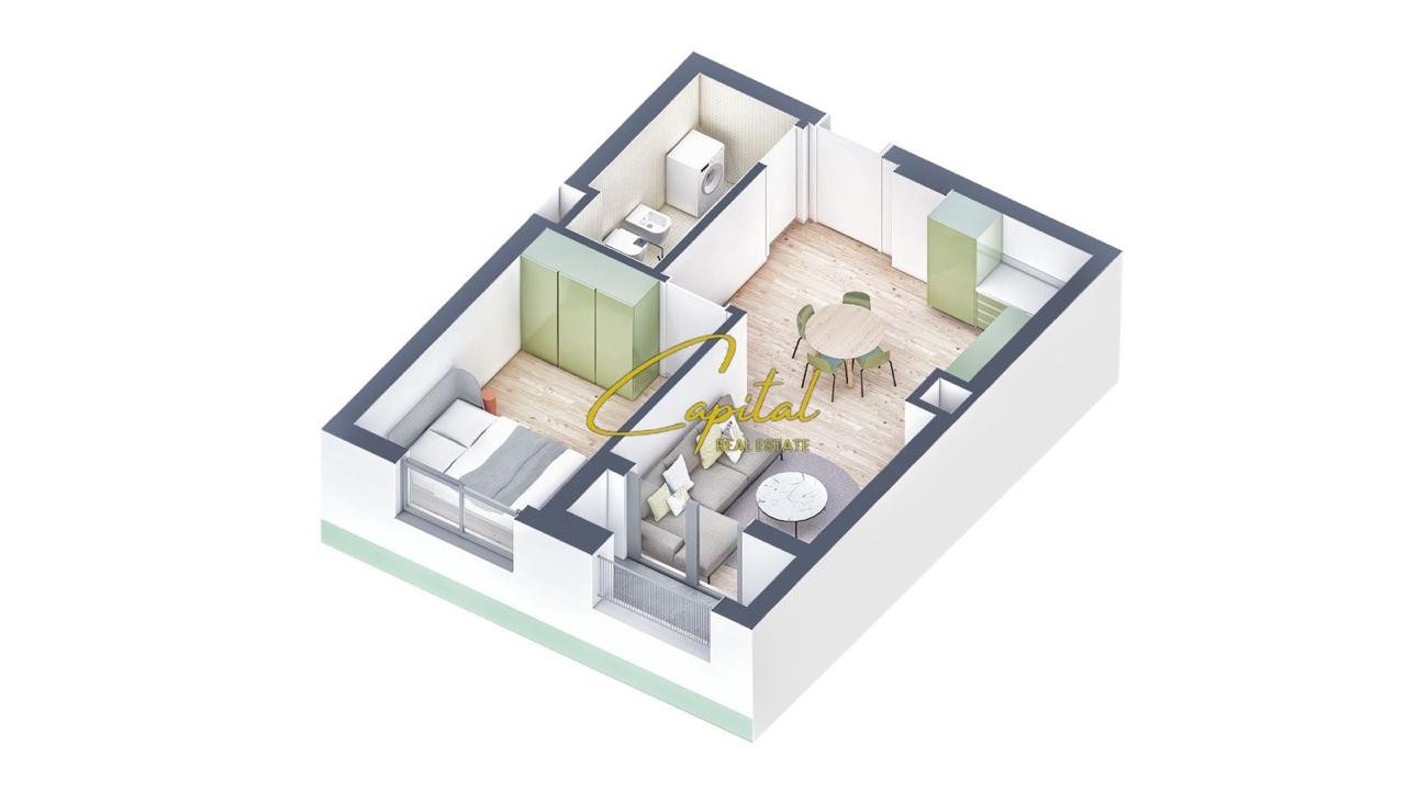 Shitet apartament 1+1 ali demi 95.000 euro