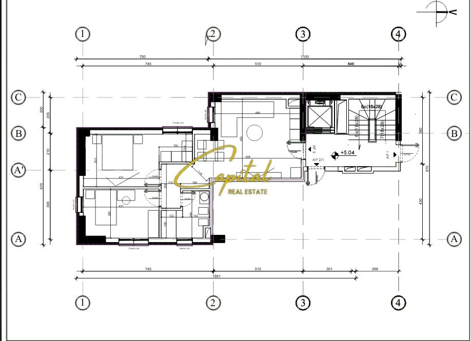 Zyre me qera 88 m2 rruga e kavajes 1.760 euro