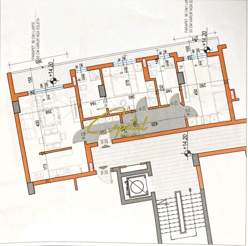 Shitet apartament 2+1+2