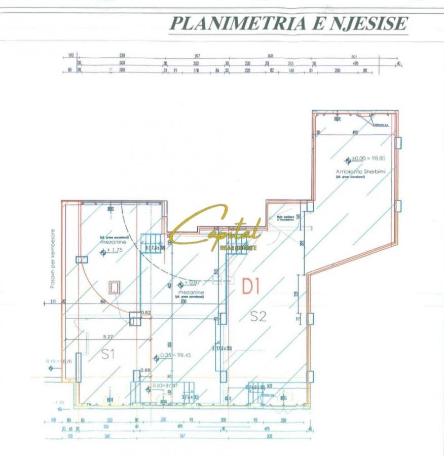 Ambient biznesi me qera 185 m2 materniteti i ri 1.300 euro