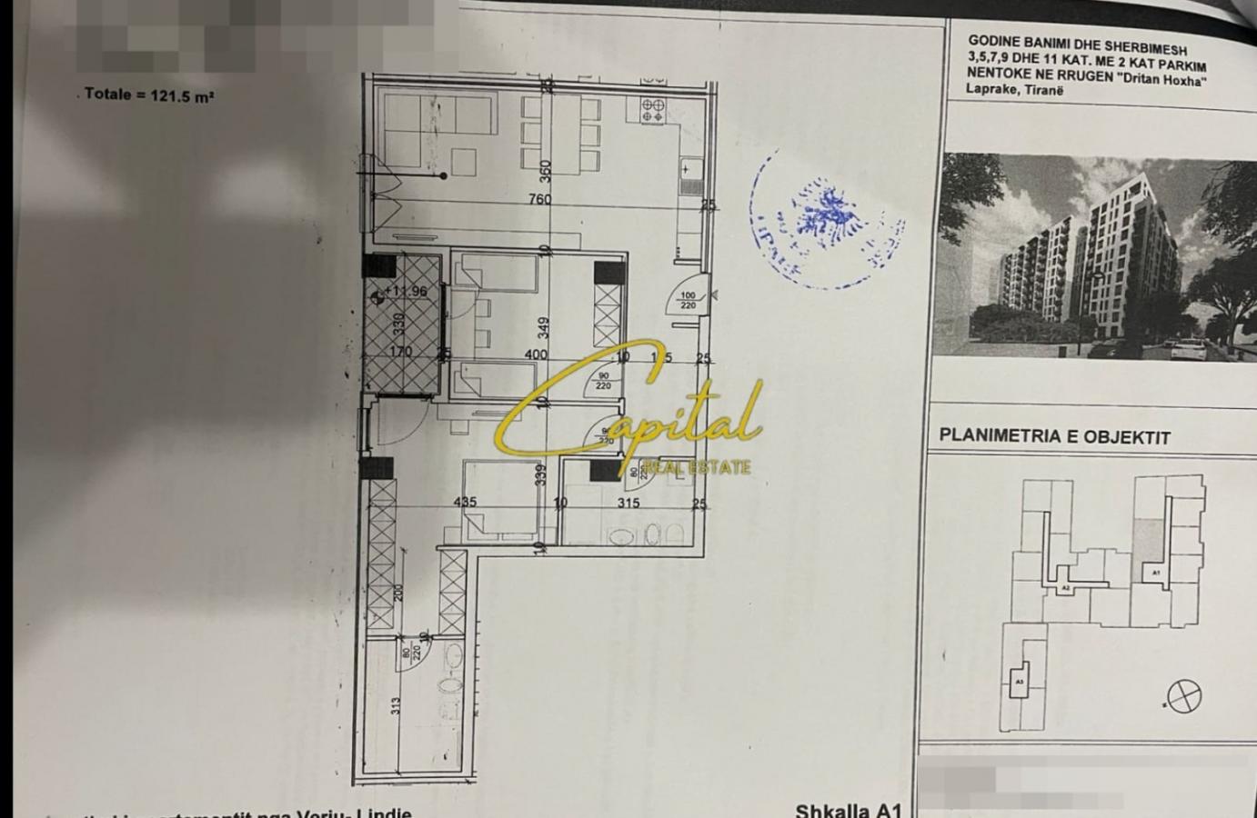 Shitet apartament 2+1 rruga dritan hoxha 176.000 euro
