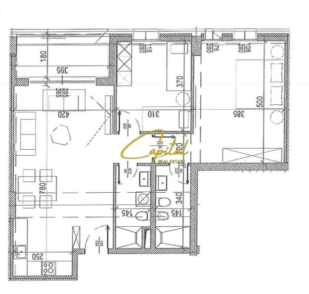 Shitet apartament 2+1 ish parku 204.900 euro