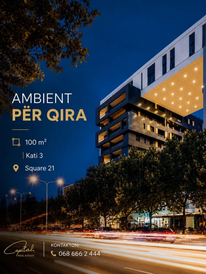 Zyre me qira 100 m2 kompleksi square 21 1.100 euro