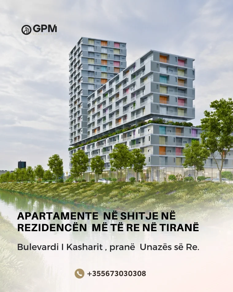 Apartamente 2+1 dhe 3+1 ne shitje ne Kashar, ne nje nga projektet me te reja te kryeqytetit.