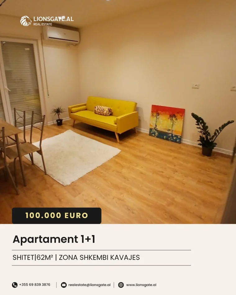 Durres, shes apartament 1+1 , 68 m² 100.000 € (Shekmbi Kavajes)