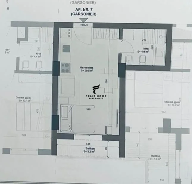 Durres, shitet apartament 1+1 Kati 5, 41 m² 54.000 € (GOLEM)