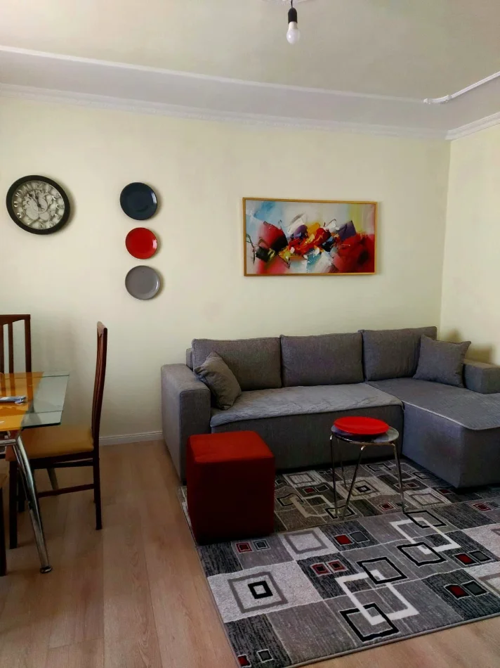 🔥Jepet me qera apartament 1+1 ne katin 5 me ashensor , 480 €  ne Ali Dem🔥
