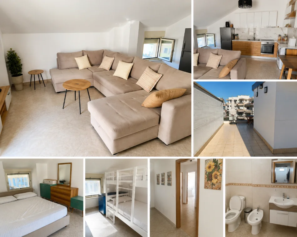 Kavaje, shitet apartament 2+1 Kati 6, 112.000 € (Mali i Robit)