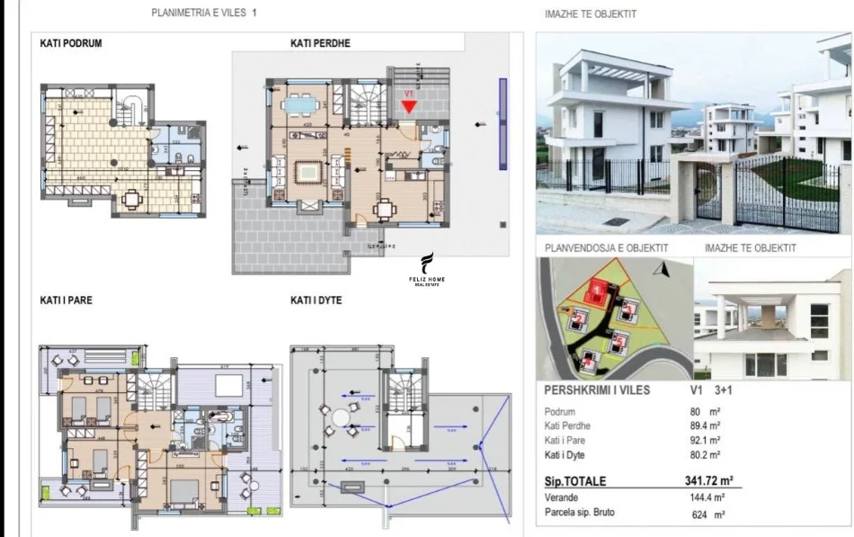 Shitet vile individuale kateshe mjull-bathore 670.000 euro fh-75707