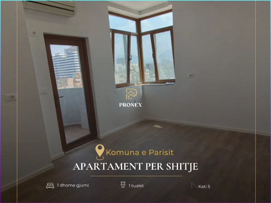 Shqiperi, shitet apartament 1+1+Ballkon Kati 5, 56 m² 143.000 € (Komuna e Parisit Rruga Fadil Bodinaku)