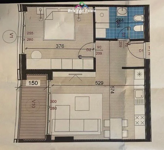 Tirane, apartament 1+1 Kati 6, 68 m² 141.000 € (Bulevardi Bajram Curri)