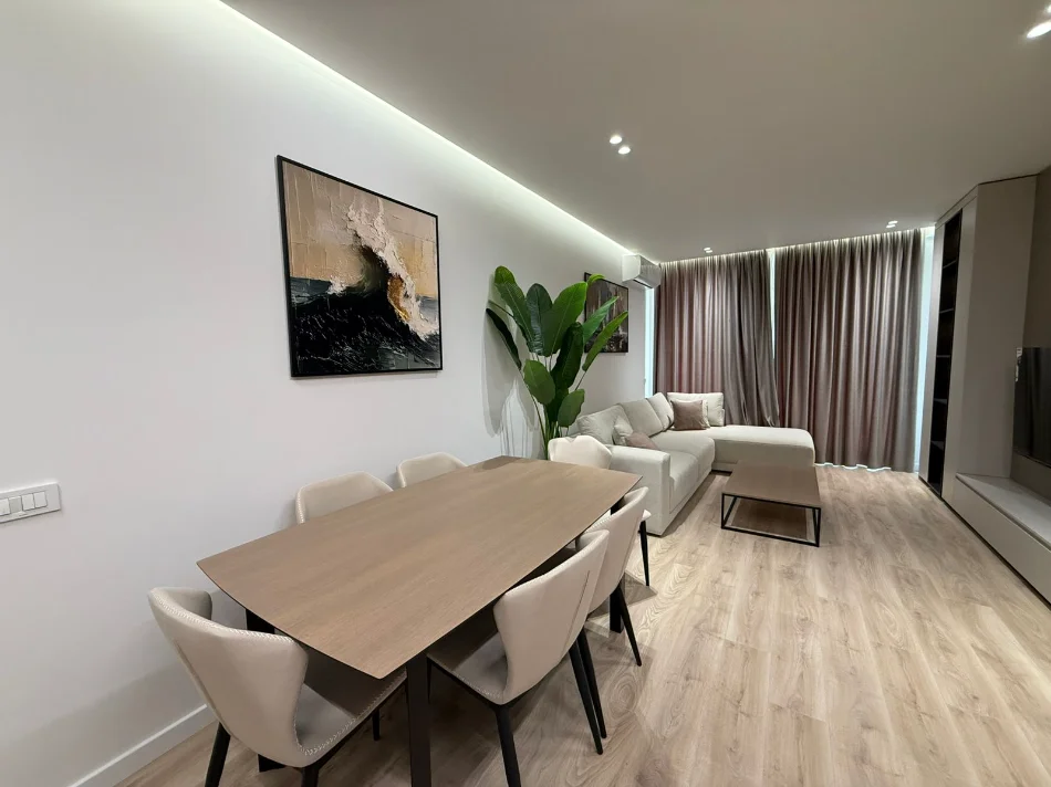 Tirane, jap me qera apartament 2+1+Ballkon Kati 1, 1.300 € (Rruga e Durresit)
