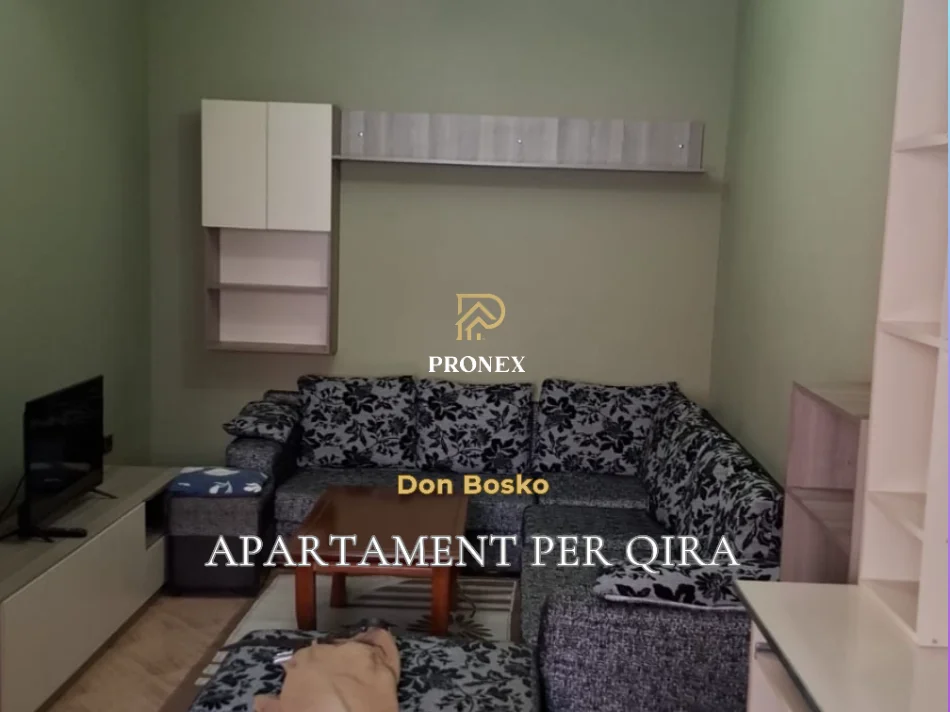 Tirane, jepet me qera apartament 1+1+Ballkon Kati 2, 70 m² 450 € (Don Bosko, Rruga Hysni Gerbolli)