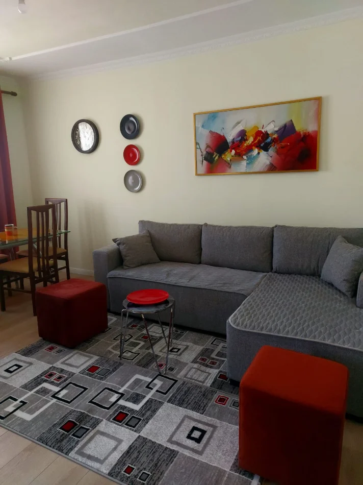 Tirane, jepet me qera apartament 1+1+Ballkon Kati 5, 60 m² 420 € (Ali Demi/Credins Bank)