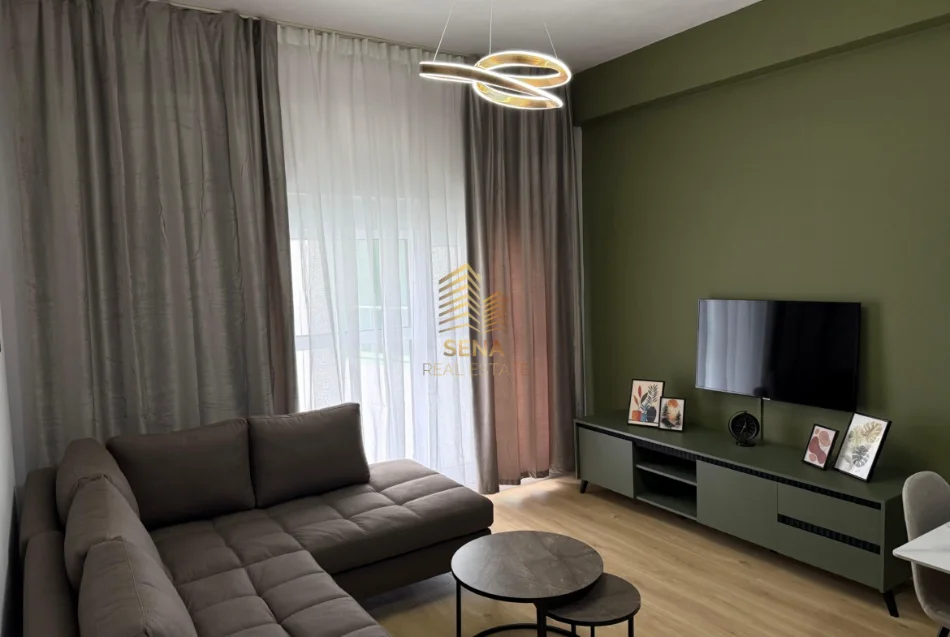 Tirane, jepet me qera apartament 1+1+Ballkon Kati 6, 60 m² 500 € (Ali Demi, Rezidenca Kadiu)