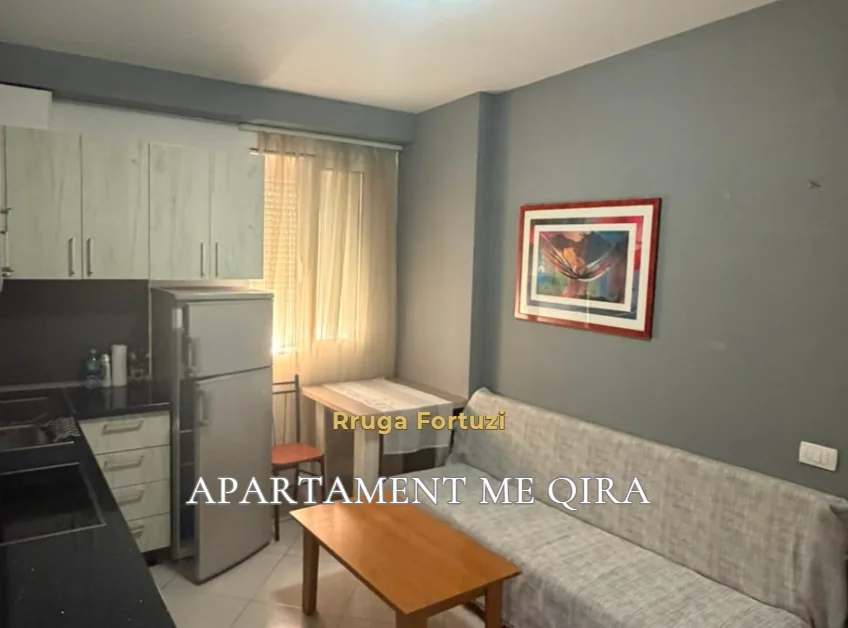 Tirane, jepet me qera apartament 1+1 Kati 0, 44 m² 430 € (Rruga Fortuzi)