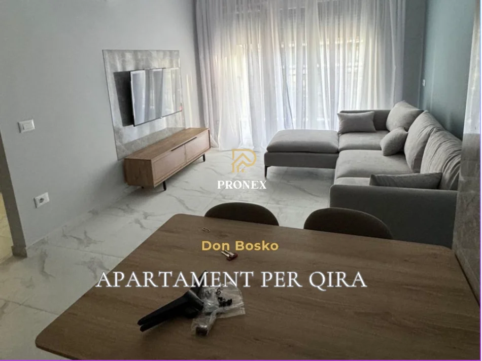Tirane, jepet me qera apartament 1+1 Kati 1, 68 m² 580 € (Don Bosko)