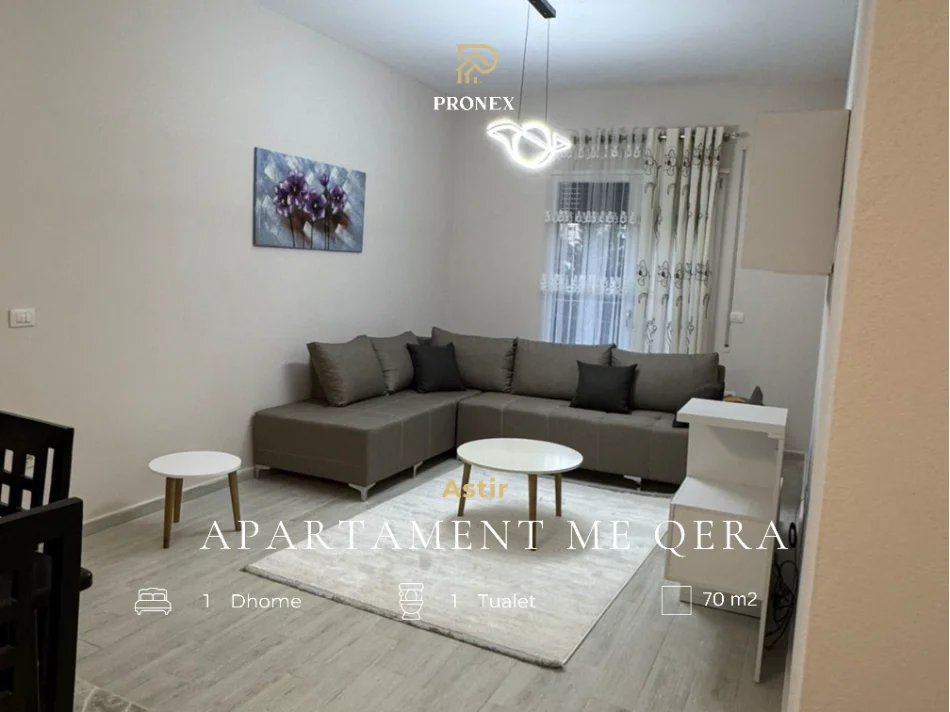 Tirane, jepet me qera apartament 1+1 Kati 1, 70 m² 500 € (Astir)