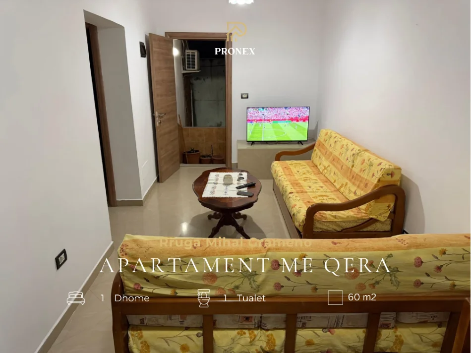 Tirane, jepet me qera apartament 1+1 Kati 3, 60 m² 450 € (Rruga Mihal Grameno)