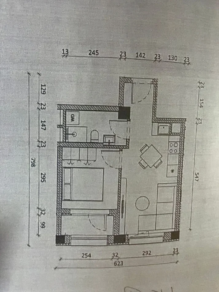 Tirane, jepet me qera apartament 1+1 Kati 5, 75900 € (Ali Demi)