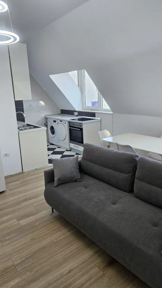 Tirane, jepet me qera apartament 1+1 Kati 6, 50 m² 420 € (Liqeni i Thatë)
