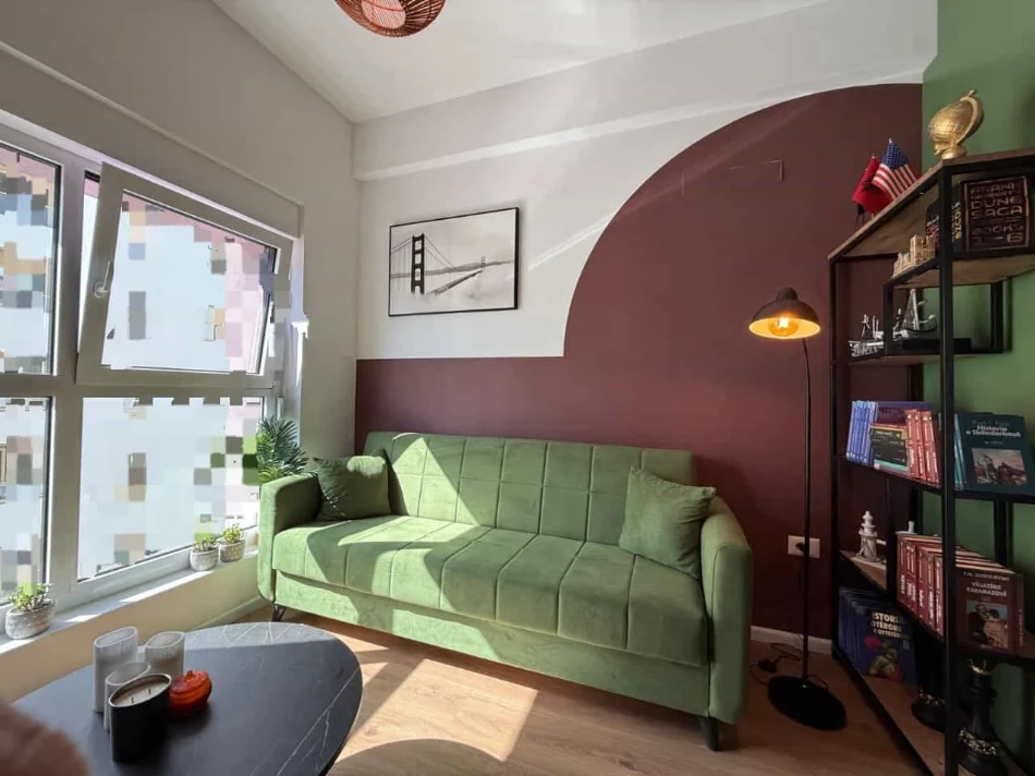 Tirane, jepet me qera apartament 1+1 Kati 6, 50 m² 440 € (Rruga Pasho Hysa)