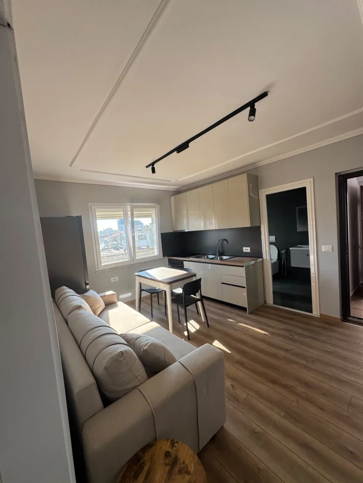 Tirane, jepet me qera apartament 1+1 Kati 6, 55 m² 550 € (Vasil Shanto)