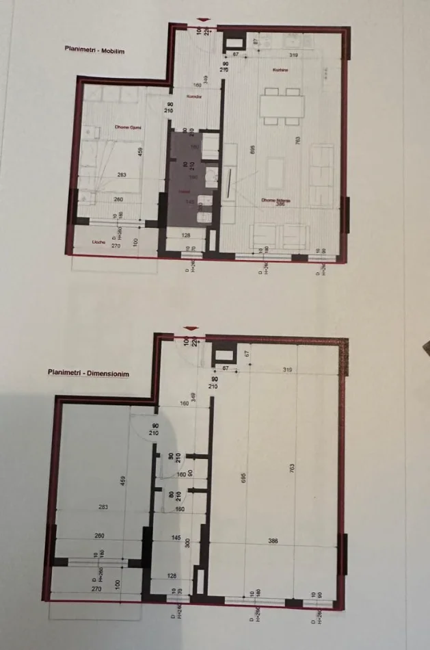 Tirane, jepet me qera apartament 1+1 Kati 6, 76 m² 350 € (ISH DOGANA)