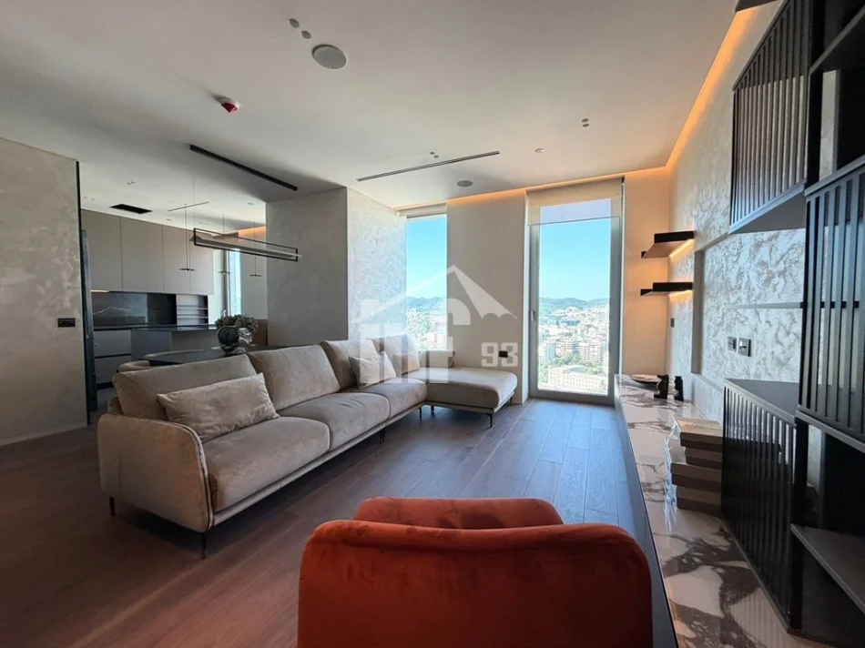 Tirane, jepet me qera apartament 2+1 , 150 m² 2.800 € (“DOWNTOWN ONE”, BULEVARDI “BAJRAM CURRI”)