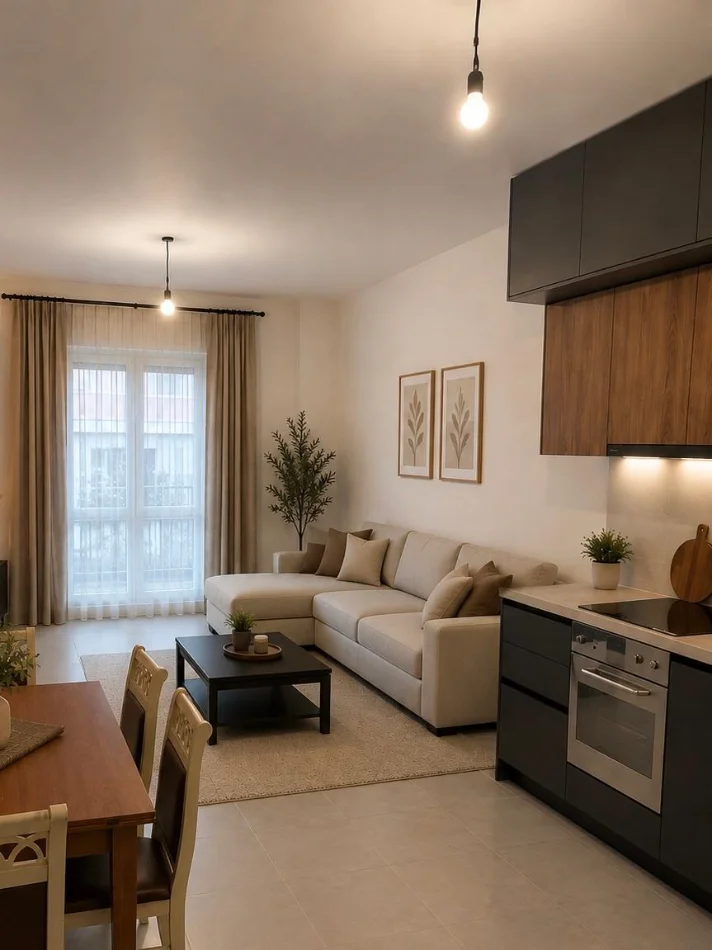 Tirane, jepet me qera apartament 2+1+Ballkon Kati 1, 100 m² 800 € (Rruga e Barrikadave)