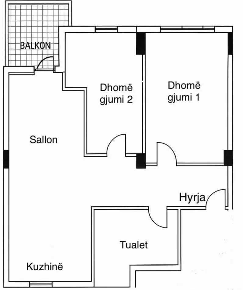 Tirane, jepet me qera apartament 2+1+Ballkon Kati 1, 45.000 ALL