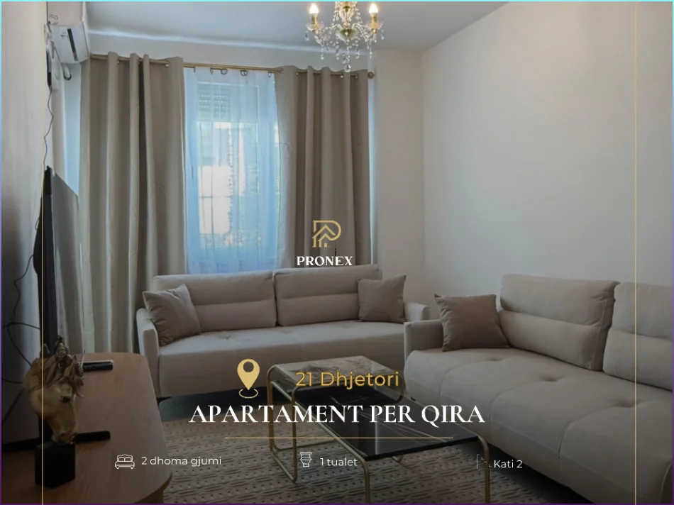 Tirane, jepet me qera apartament 2+1+Ballkon Kati 2, 90 m² 720 € (21 Dhjetori Kompleksi Magnet)