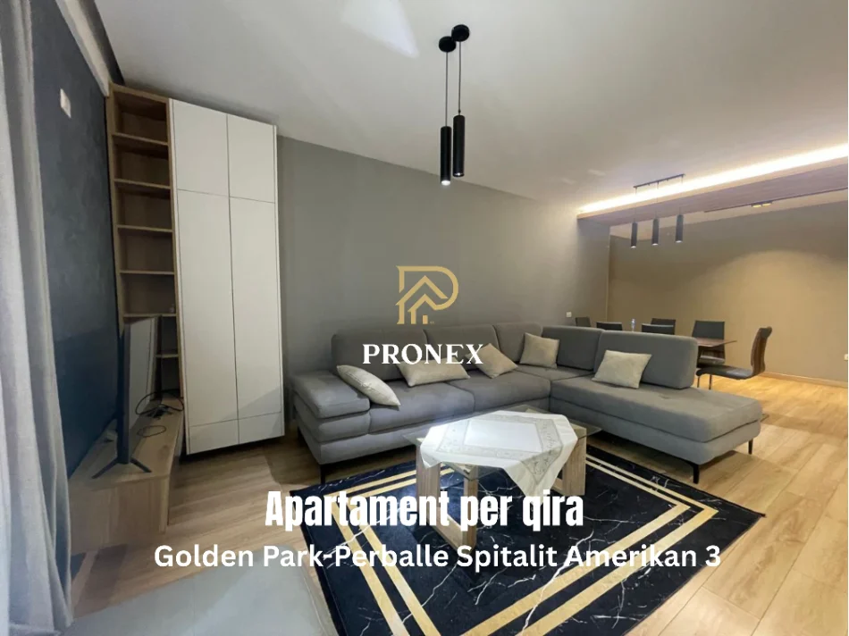 Tirane, jepet me qera apartament 2+1+Ballkon Kati 8, 100 m² 700 € (Golden Park perballe Spitalit Amerikan 3)