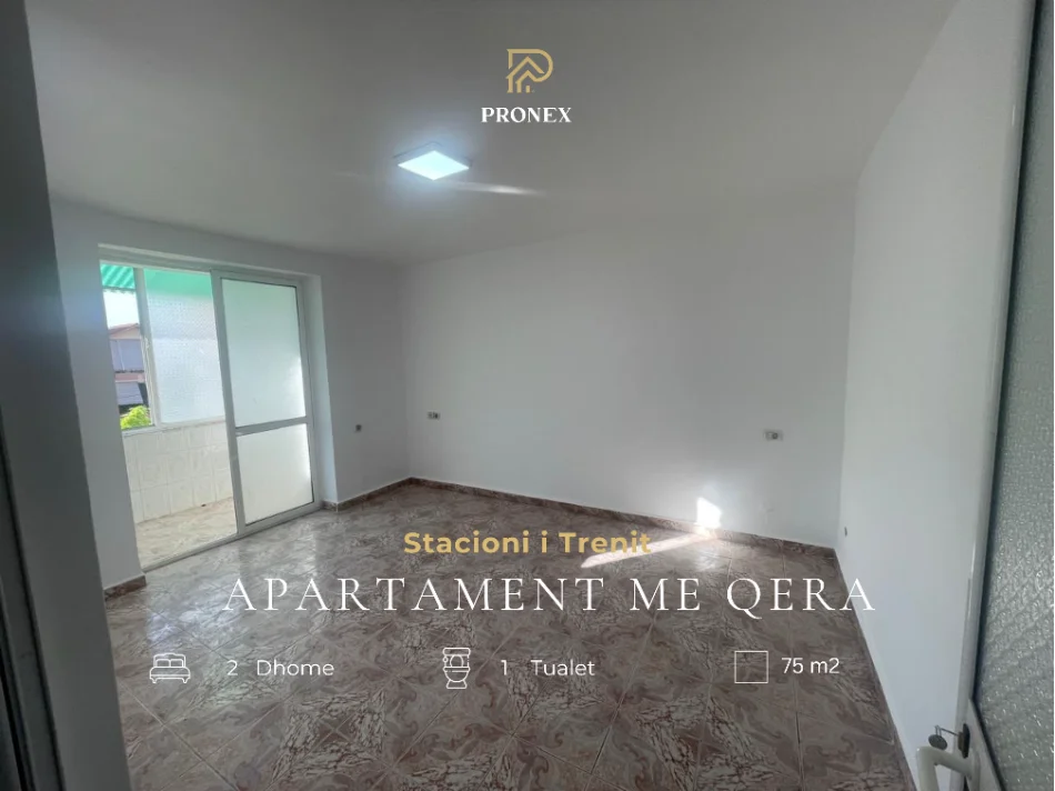 Tirane, jepet me qera apartament 2+1 Kati 3, 75 m² 500 € (Stacioni i Trenit)