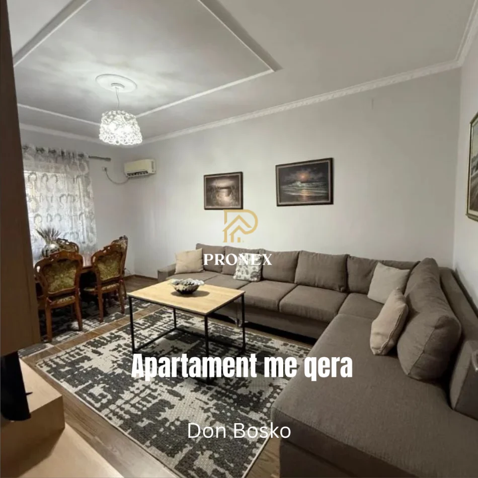 Tirane, jepet me qera apartament 2+1 Kati 3, 75 m² 650 € (Don Bosko)