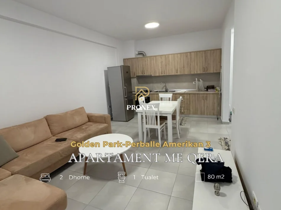Tirane, jepet me qera apartament 2+1 Kati 5, 80 m² 600 € (Rruga Bedri Karapici, Kompleksi Golden Park)
