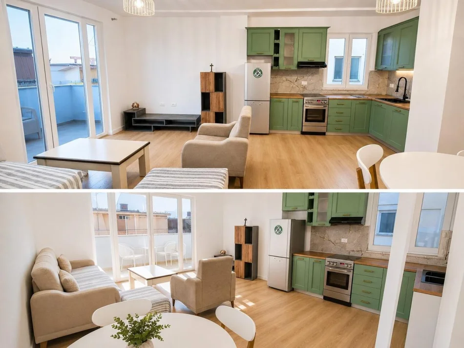 Tirane, jepet me qera apartament 2+1 Kati 9, 106 m² 580 € (Astir)
