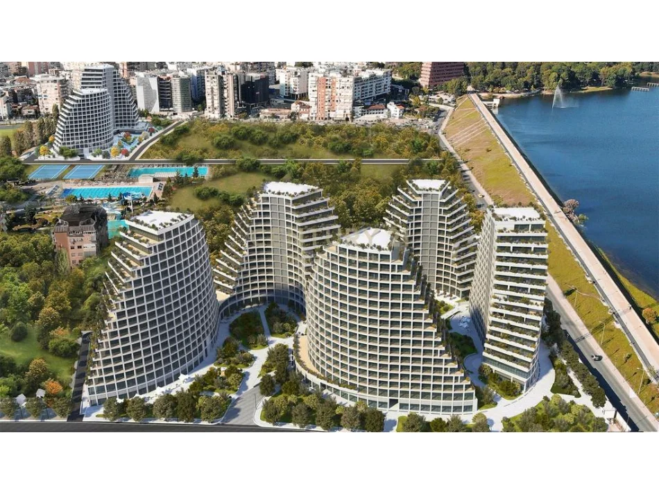 Tirane, jepet me qera apartament 3+1+Ballkon Kati 3, 160 m² 3.000 € (Lake View)