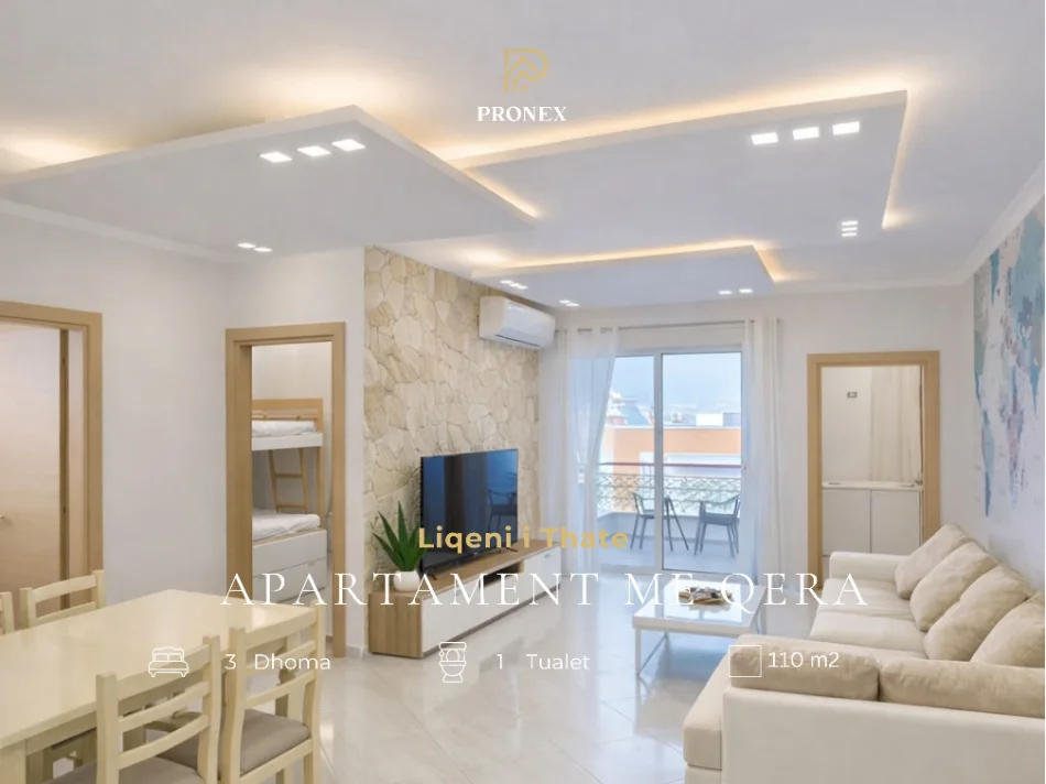 Tirane, jepet me qera apartament 3+1 Kati 5, 110 m² 900 € (Liqeni i Thate)