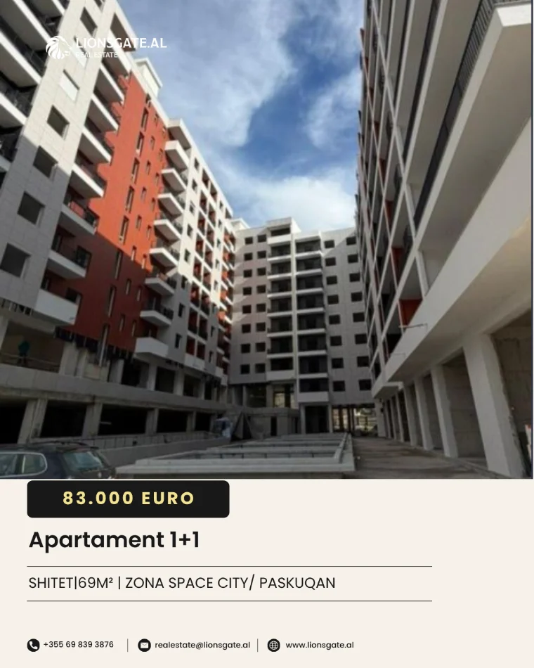 Tirane, shes apartament 2+1+Ballkon , 103 m² 124.000 € (Paskuqan)