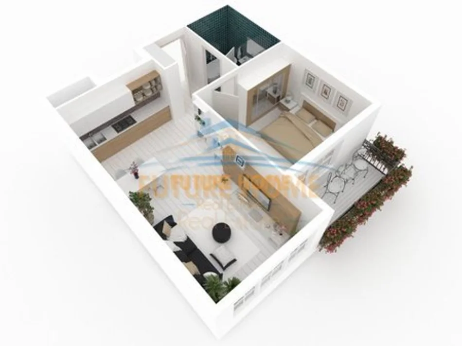 Tirane, shes garsonier 1+1 Kati 4, 30 m² 88.000 € (Shkolla e Kuqe)
