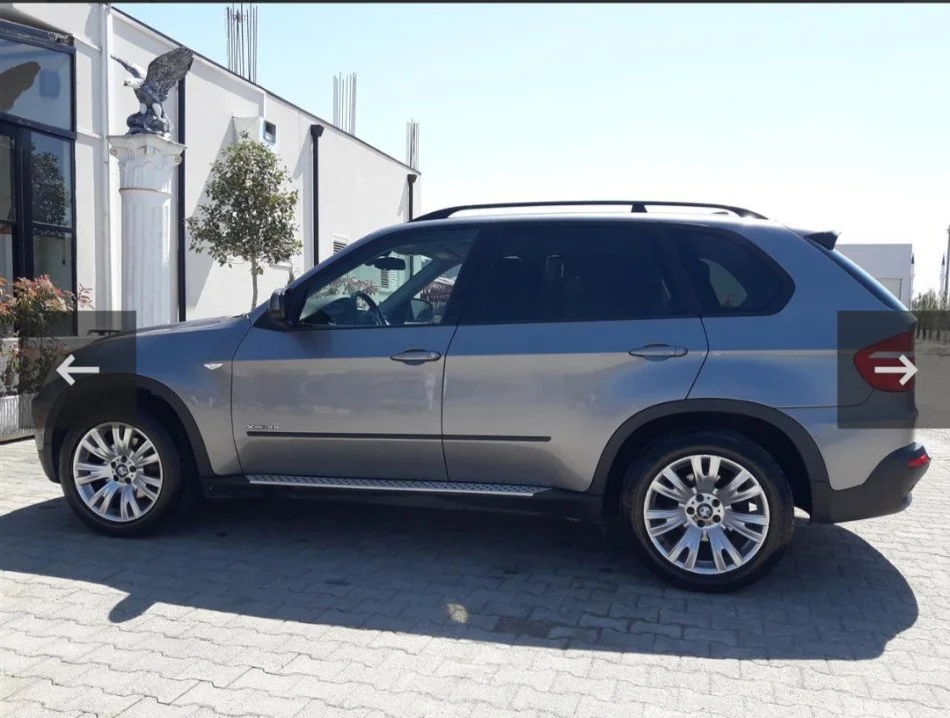 Tirane, shes makine Bmw x5 Benzin Nderrohet me mak 7vendeshe+Gaz, gri e erret automatik Klima 4900 L