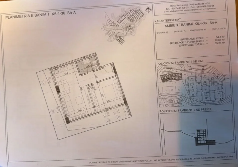 Tirane, shitet 1+1 , 65 m² 110.000 €
