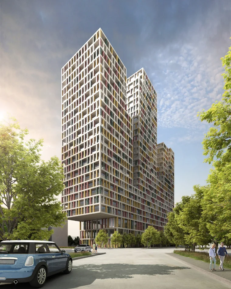 Tirane, shitet 2+1 Kati 15, 121 m² 230.470 € (Manhattan Residence)