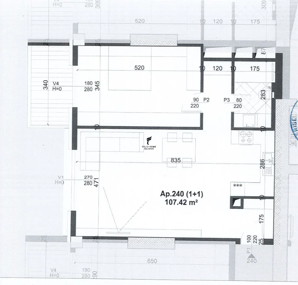 Tirane, shitet apartament 1+1 , 107 m² 295.000 € (LAPRAKE)