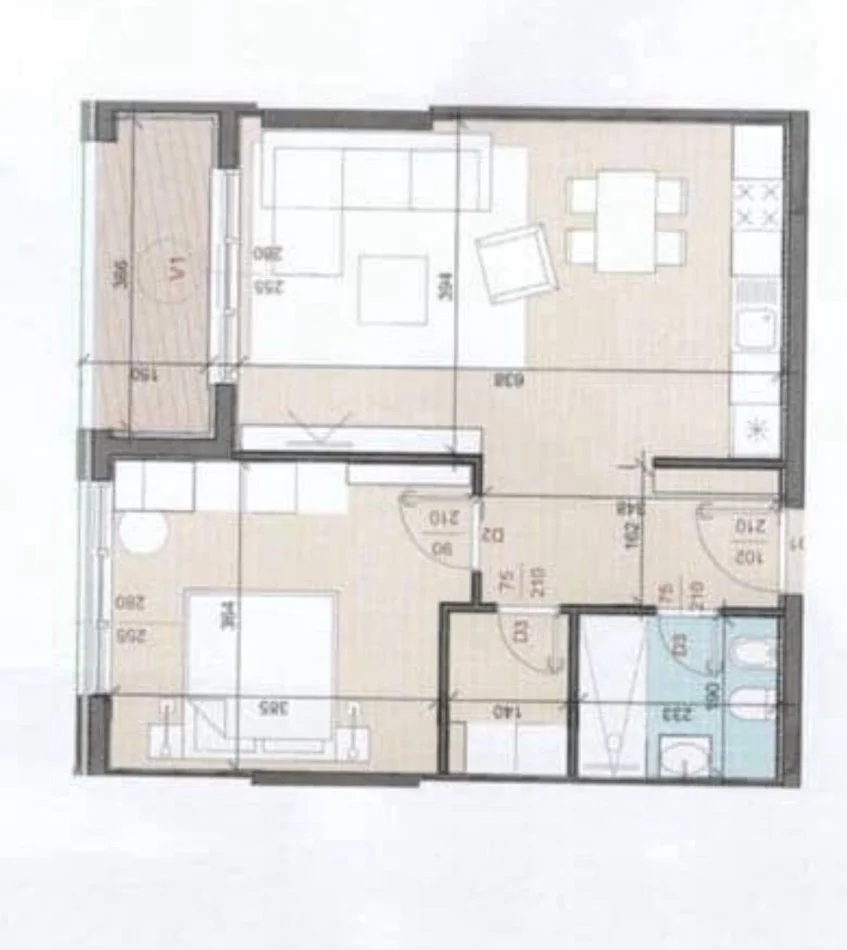 Tirane, shitet apartament 1+1 , 78 m² 141.000 € (TREGU ELEKTRIK)