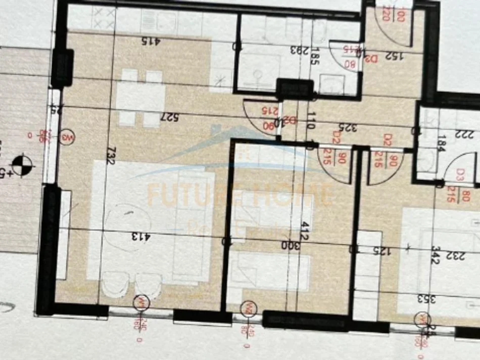 Tirane, shitet apartament 1+1+Aneks+Ballkon Kati 8, 108 m² 180.000 € (Porcelan)
