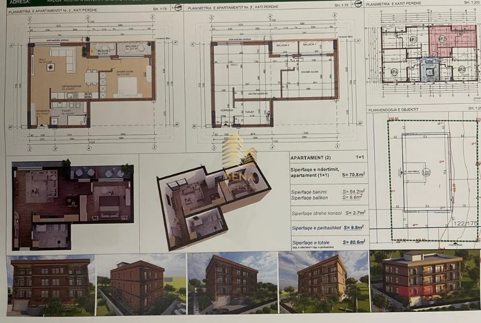 Tirane, shitet apartament 1+1+Ballkon Kati 1, 67 m² 87.000 € (Babrru)